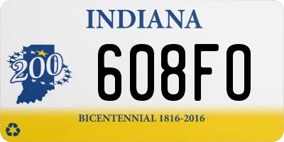 IN license plate 608FO