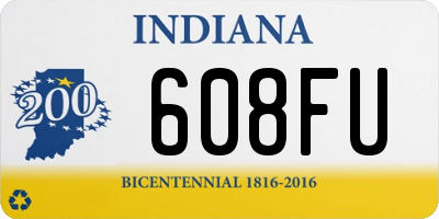 IN license plate 608FU