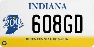 IN license plate 608GD