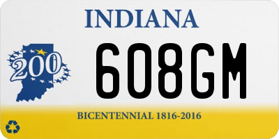 IN license plate 608GM