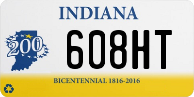 IN license plate 608HT