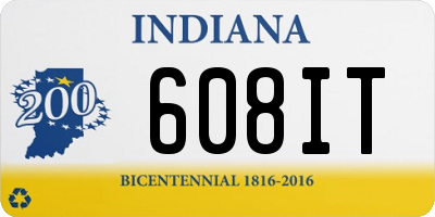 IN license plate 608IT