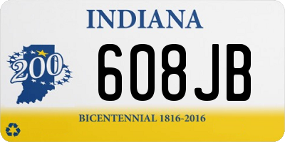 IN license plate 608JB