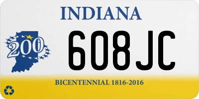 IN license plate 608JC