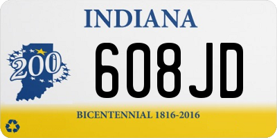 IN license plate 608JD