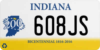 IN license plate 608JS