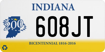 IN license plate 608JT