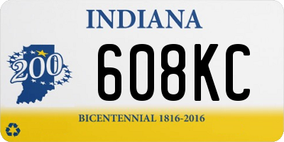 IN license plate 608KC