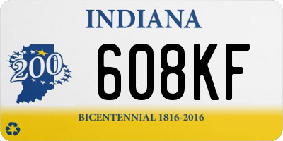 IN license plate 608KF