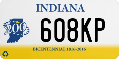 IN license plate 608KP