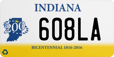 IN license plate 608LA