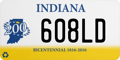 IN license plate 608LD