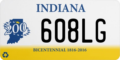 IN license plate 608LG