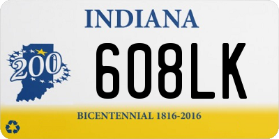 IN license plate 608LK