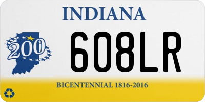 IN license plate 608LR