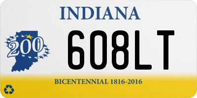 IN license plate 608LT