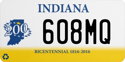 IN license plate 608MQ