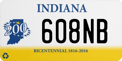 IN license plate 608NB