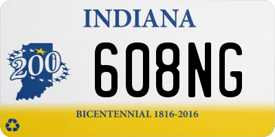 IN license plate 608NG