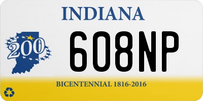 IN license plate 608NP