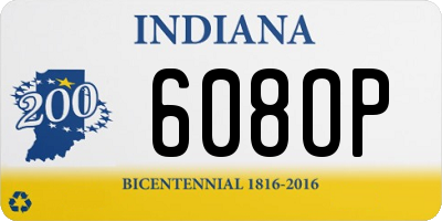 IN license plate 608OP