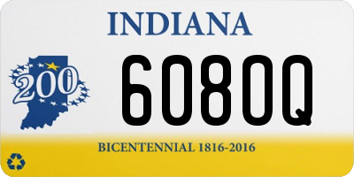 IN license plate 608OQ