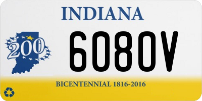 IN license plate 608OV