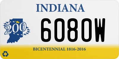 IN license plate 608OW