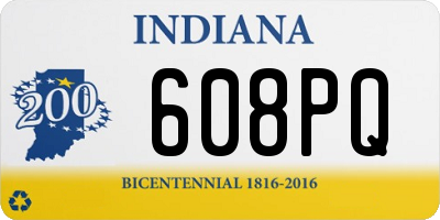 IN license plate 608PQ