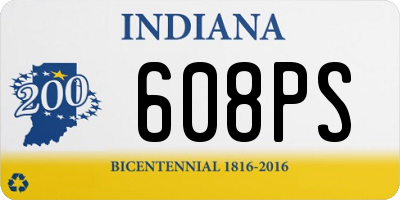 IN license plate 608PS