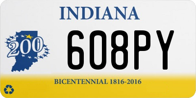 IN license plate 608PY