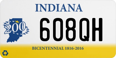 IN license plate 608QH