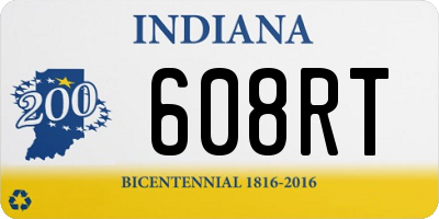 IN license plate 608RT