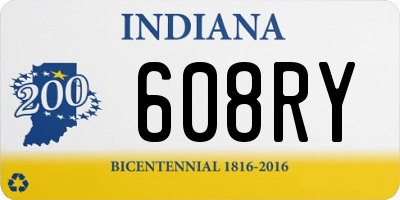 IN license plate 608RY