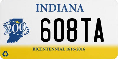 IN license plate 608TA