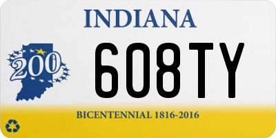 IN license plate 608TY