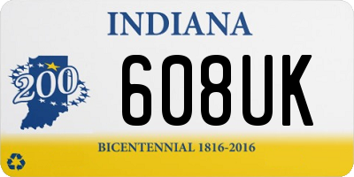 IN license plate 608UK