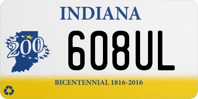 IN license plate 608UL