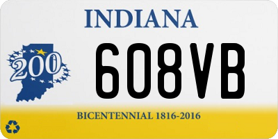 IN license plate 608VB