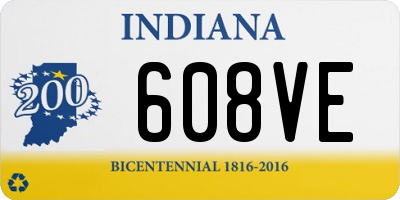 IN license plate 608VE