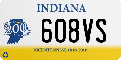 IN license plate 608VS