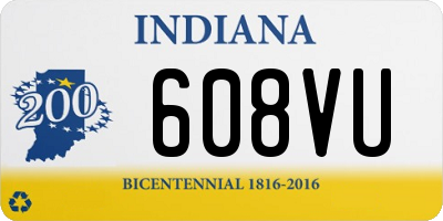 IN license plate 608VU