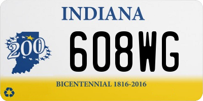 IN license plate 608WG