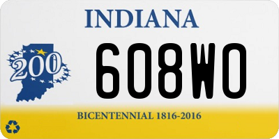 IN license plate 608WO