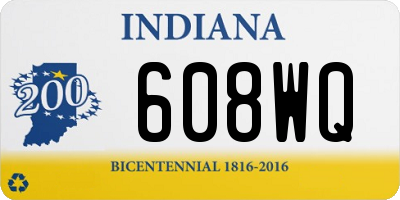 IN license plate 608WQ