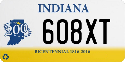 IN license plate 608XT