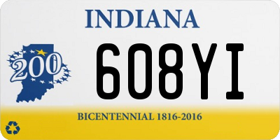 IN license plate 608YI