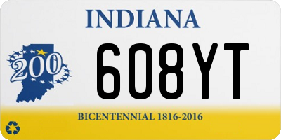 IN license plate 608YT