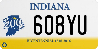 IN license plate 608YU