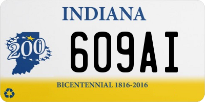 IN license plate 609AI